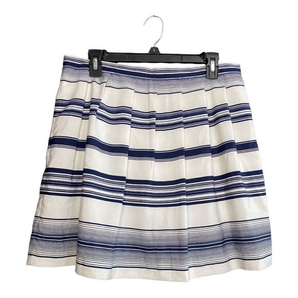 Vince Camuto  blue and white striped skirt size 12P - Picture 1 of 9